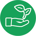 Hand+plant icon